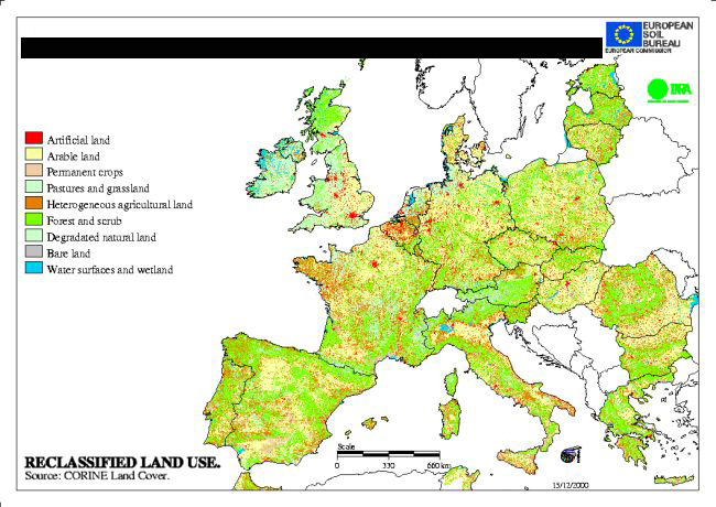" Soil Erosion Risk Assessment, fonte: www.eusoils.jrc.ec.europa.eu;